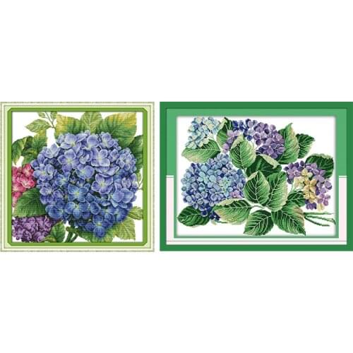 Flower Cross Stitch Kits Embroidery Needlework Pincushion Patterns Stamped 11CT 14CT Printed Thread Canvas Counted Fabric Decor
