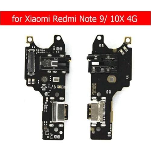 For Xiaomi Redmi Note 9 USB Charger Connector Flex Cable USB Charging Dock PCB Board Flex Cable Audio Jack Repair Parts