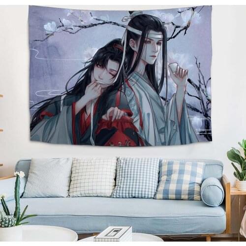 Grandmaster of Demonic Cultivation Tapestry Wall Hanging Cloth Customized Ghost Background Room Decoration Art Painting