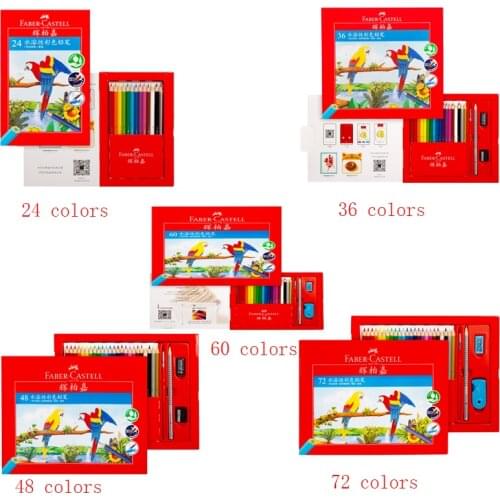 Faber castell 72 Colors Water Colored Pencil Painting Colorful Watercolor Pen Student Supplies Paint Pencils for Drawing Sketch