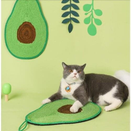 Cat Scratching Mat Natural Sisal Felt Durable Cat Scratcher Cactus Shaped Sisal Scratching Pad