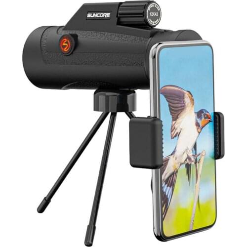 12x42 High Definition Monocular Telescope Spotting High-power Monoculars Night Vision Scope For Camping Hunting Outdoor Tool