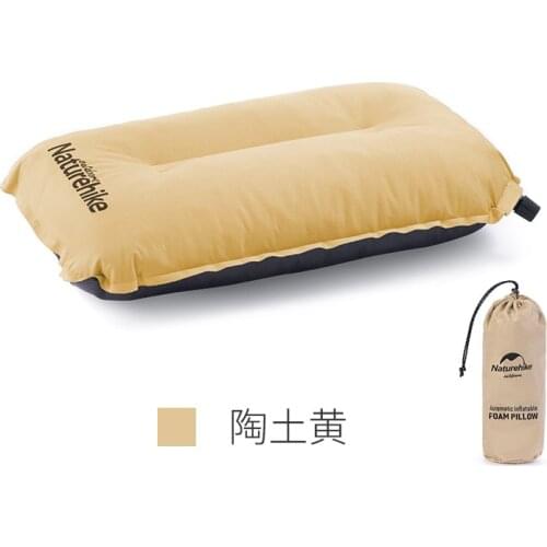 NatureHike Automatic Inflatable Air Pillow Filling Sponge For Outdoor Camping Traveling Self Blow Portable Folding Pillow