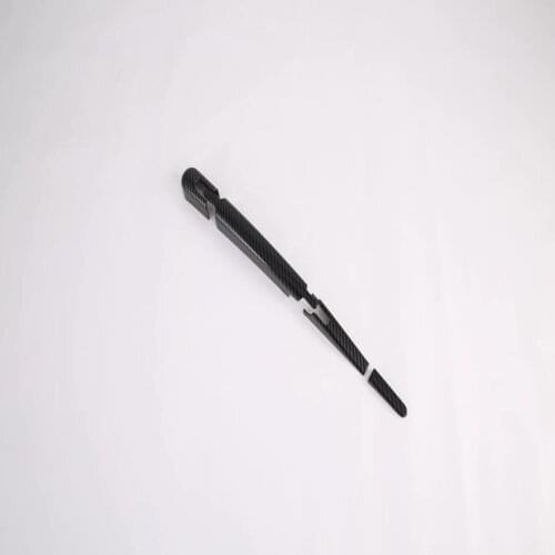 For Kia Seltos 2019 2020 2021 ABS Carbon Fiber Rear Wiper Cover Trim Rear Window Wiper Protector Sticker Car Accessories