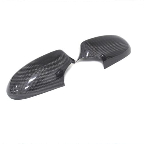 For BMW E87 E82 1Series 2006-2010 Rear View Mirror Cover Sticker Paste On Door Wings Carbon Fiber Accessories Car Styling