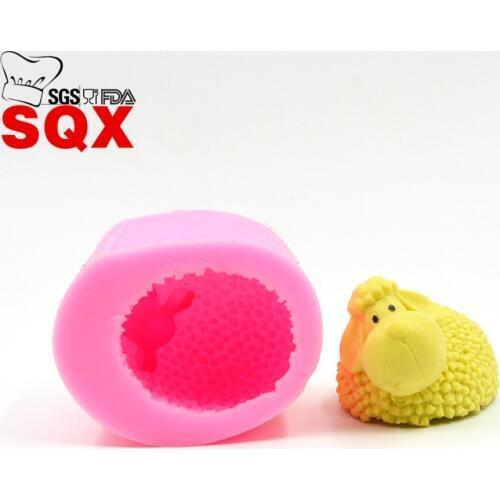 New Cute Sheep silicone mold, Fondant Cake Decorating Tools, Silicone Soap Mold, Silicone Cake Mold, candle molds SQ14206