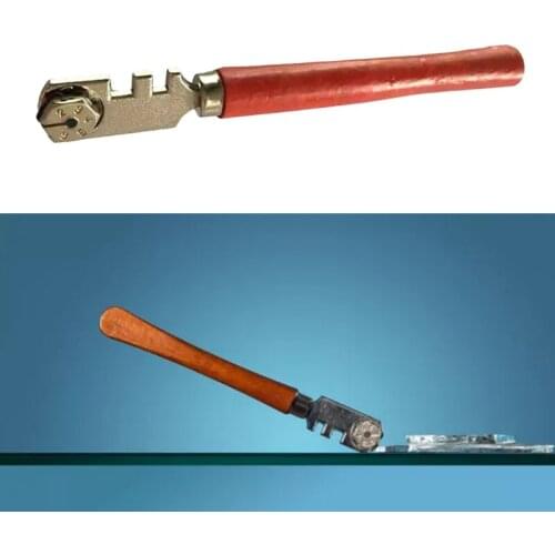 Portable Six-wheel Glass Cutter Glass Cutting Kit Widely Used in Cutting Glass Mirrors Tiles Flat Cutting Tool Good Tool