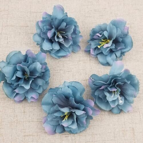 Width 90mm Silk Artificial Flower Heads Peony Flowers for Wedding Decoration Party Supply Box Scrapbooking Fake Flower 10pcs