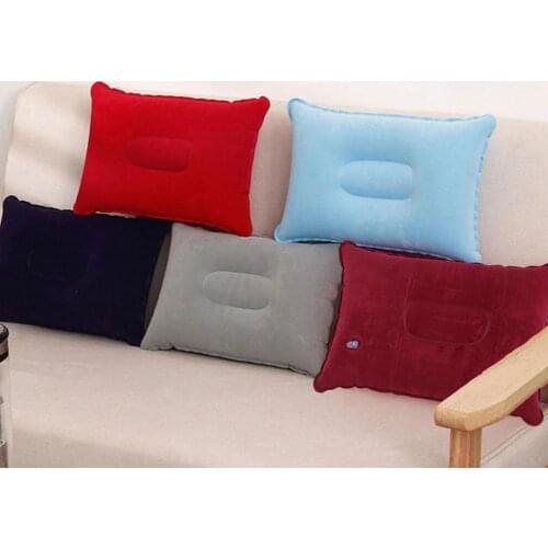 22*34CM PVC Outdoor Inflatable Pillow Square Pillow Outdoor Travel Inflatable Pillow Travel Pillow Home Decoration Pillow
