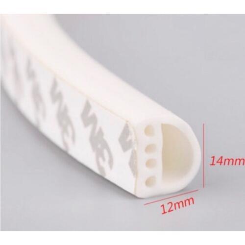 Main Entrance Door Seal Strip Adhesive Seal Tape 14mmx 12mm 6 Meters Seam Seals Gap Weather Seals White