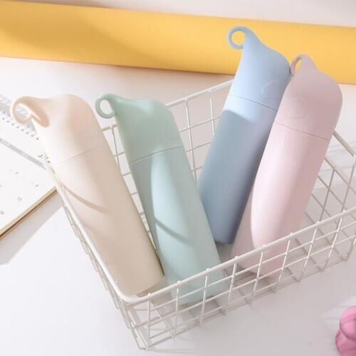 300ml Vacuum cup Anti scalding explosion-proof glass elephant holds cup plastic shell Coffee Tea Travel Mug Thermo Bottle Gifts