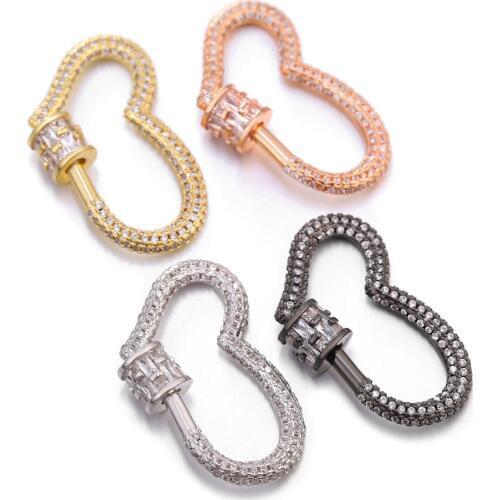 JUYA DIY jewelry zircon Clasps can be made into Necklaces for women handmade Clasp Jewelry for Accessories