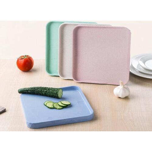 1PC Chopping Blocks Kitchen Double Chopping Board Wheat Straw Non-slip Frosted Antibacteria kitchen Cutting Board ENX 040