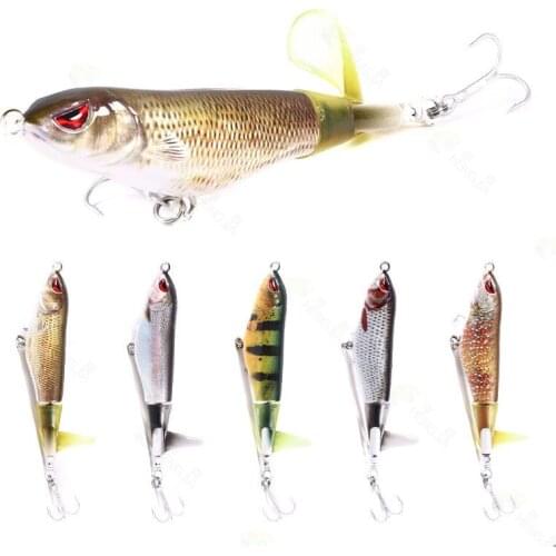 1PCS Fishing gear Propeller Swim Trolling Hard Bait 15g 11cm Artificial Rotate Crank Fish Bait WobblerFull Fishing Accessories
