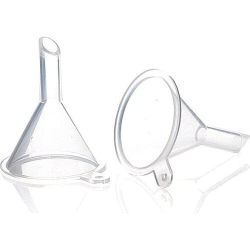 10pcs Mini Plastic For Perfume Diffuser Bottle Mini Liquid Oil Funnels Labs Assessories