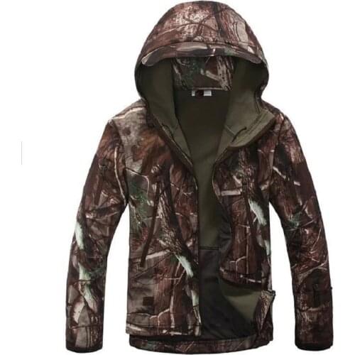 Shark Soft Shell Military Tactical Jacket Men Waterproof Warm Windbreaker US Army Clothing Winter Big Size Men Camouflage Jacket