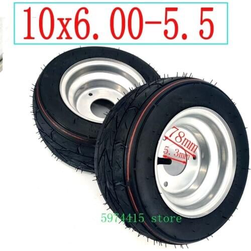 10x6.00-5.5 tubeless vacuum tire suitable for small Harley Motorcycle 5.5 inch electric wheel motorcycle modified kart tire hub