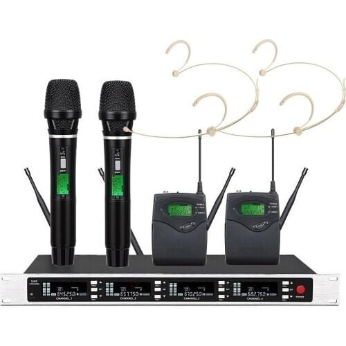 Bolymic Digital Wireless Microphone System EW100 G4 400 Channel 2 Handheld QLXD Lavalier Headset BetlPack True Diversity Mic