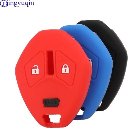 2+Panic Smart Key Hodler Case For MITSUBISHI Endeavor Outlander Sport RVR Galant Lancer MIRAGE Eclipse 3Buttons Car Key