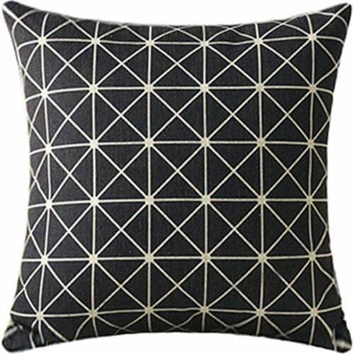 Star Geometry Pillow Cushion Home Decorative Pillow Thick Linen Pillowcase Sofa Cushion