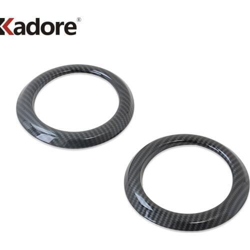 For Toyota Rush 2018 2019 2020 Carbon Fiber Car Side Air Conditioning Vent Cover Trim Frame Stickers Styling Accessories