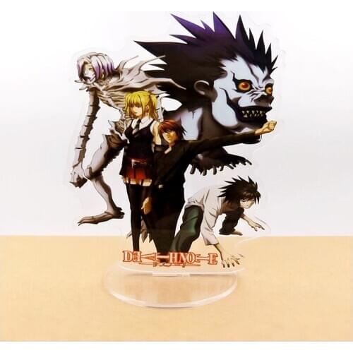 Anime Death Note Acrylic Action Figure Stand Model Desk Decoration Collection Plate Holder Cosplay Toy Gift