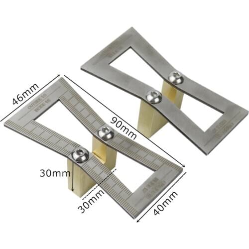 Brass Dovetail Marking Gauge Woodworking Marking Device Mortise and Mortise Drawing Scale Board Drawing Tool