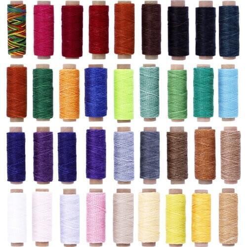 LMDZ Leather Waxed Thread Repair Cord String Sewing Leather Hand Wax Stitching DIY Thread For Case Arts Crafts Handcraft Tool