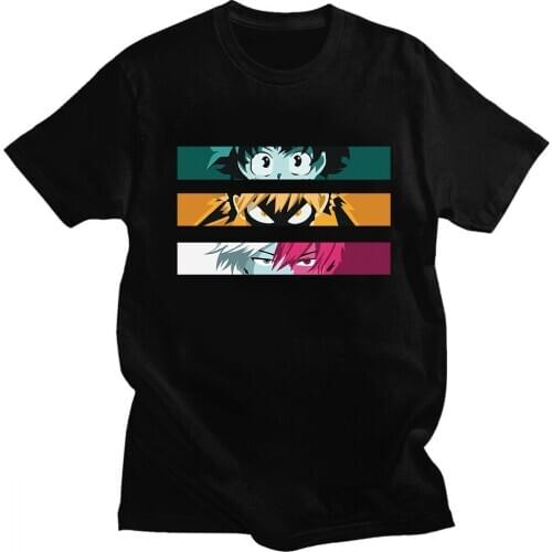 My Hero Academia Izuku Midoriya Bakugou Shoto Todoroki Boku No Hero Academia T-shirts Short Sleeve Tshirts Womens T Shirts