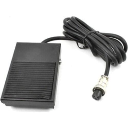 Hand Metal Foot Pedal Switch 1.8 Meters Cable 3 Pins Connector Spot Welding Tig Torch