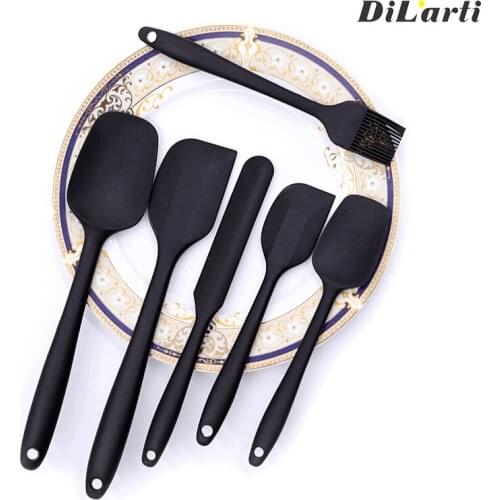 Silicone kitchen Tools 6PCS baking kitchen cooking tools set Non-Stick Brush Spatula for Cooking Baking Mixing Baking Tool