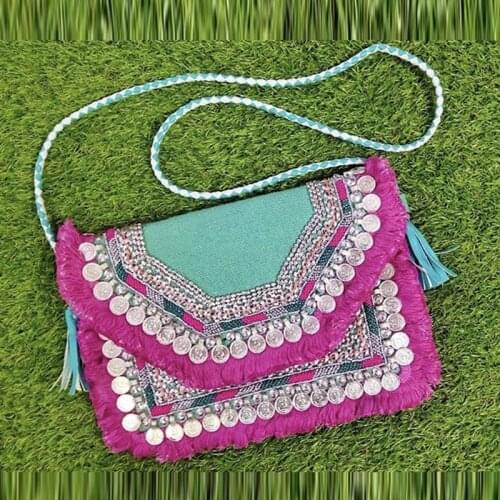 DOYUTIG Indian Design Womens Colorful Handmade Hobo Bag Ethnic Embroidery Shoulder Bags Lady Bohemia Crossbody Bags F791