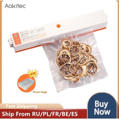 Vacuum Sealer Packaging Machine 220V/110V For Home Kitchen Vacuum Sealer Food Film Sealer Vacuum Packer With 10Pcs Storage Bags