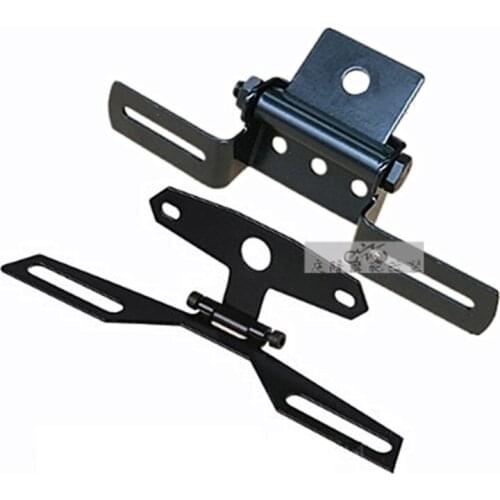 Vintage Motorcycle Adjustable Angle License Number Plate Frame Holder Bracket for keeway superlight kawasaki honda suzuki harley