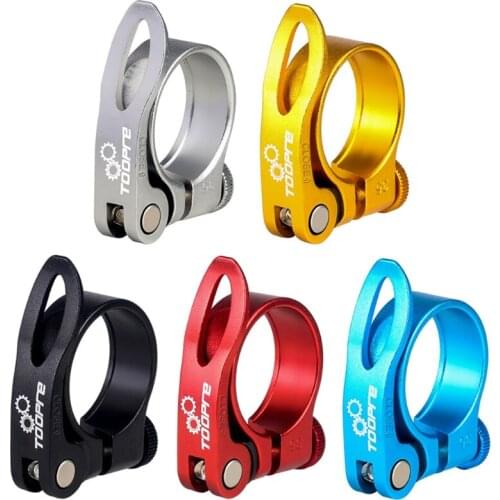 Alloy Bike Seat Post Clamp Bicycle Fast Release Seatpost Collar 34.9mm