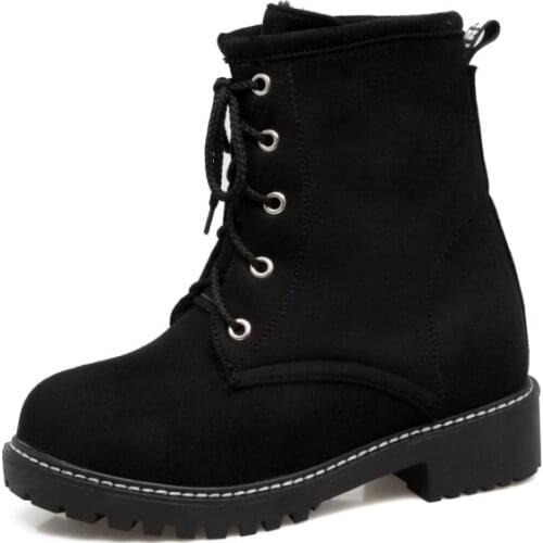 Big Size boots women shoes martin boots for women ladies boots shoes woman winter Cross band solid color