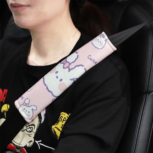 1Pcs Cartoon Animal Car Seat Belts Shoulder Cover Pad for Adults Kids Protection Car Interior Safety Belt Cover Pad Accessories