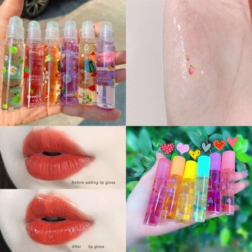 1pc Lip Oil Moisturizer Transparent Lip Gloss Liquid Lipstick Hydrating Treatments Lips Makeup Cosmetics(Random Color) TSLM1