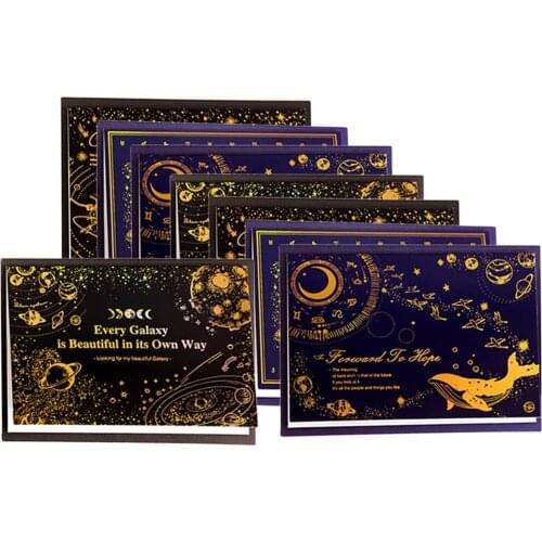 8x Blank Cards and Envelopes Seal Postcard Cardstock Graduations Parties