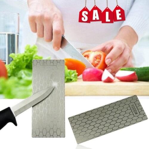Diamond Knife Sharpening Stone 400# 1000# Knife Sharpener Ultra-thin Honeycomb Surface Whetstone Grindstone Kitchen Gadget Tool