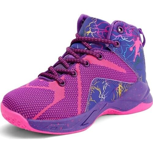 Girls Basketball Shoes Brand Boys Kids Sneakers Non-slip Soft Children Sports Shoes Top Boots Child Girl Boy Basket Trainer Shoe