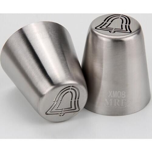 Free Shipping Stainless Steel 18/8 Pastry Icing Tip Cake Decorating X-Mas Bell Shape Piping Nozzle #XM08