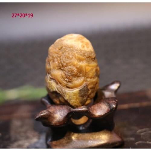 Big Treasure Talisman Power Cool Chinese Inner Mongolia Alashan Desert Agate Natural Eye Bead Amulet Timestown UPD210421A8