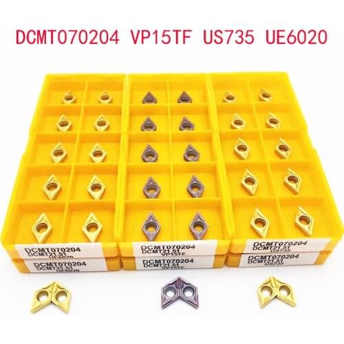 DCMT070204 VP15TF UE6020 internal turning tool metal lathe tools DCMT070204 high quality Cutting tool DCMT 070204 turning insert