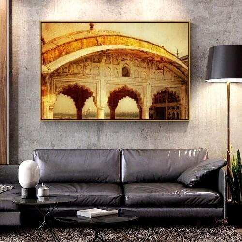 Forbeauty Oil Canvas Painting indian_palace For Home Decoration Wall Art
