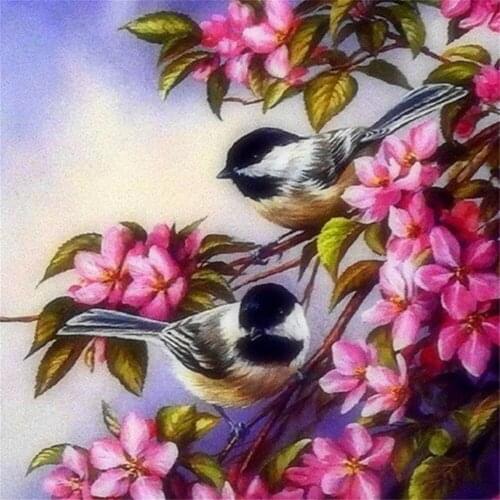Bird Animal Flower Printed Canvas 11CT Cross Stitch DIY Embroidery Patterns DMC Threads Handiwork Hobby Handmade Counted