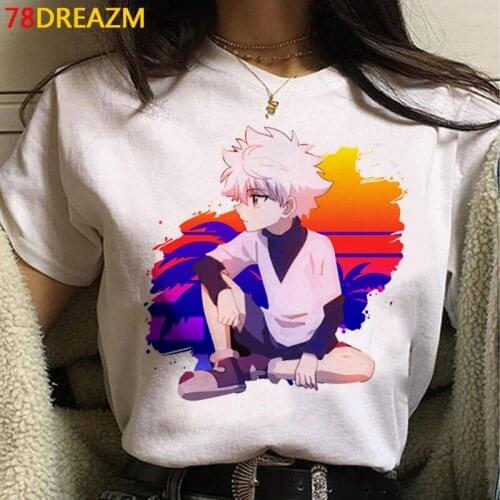 Hunter x Hunter Hisoka Killua t shirt t-shirt men couple print 2021 t shirt clothes kawaii