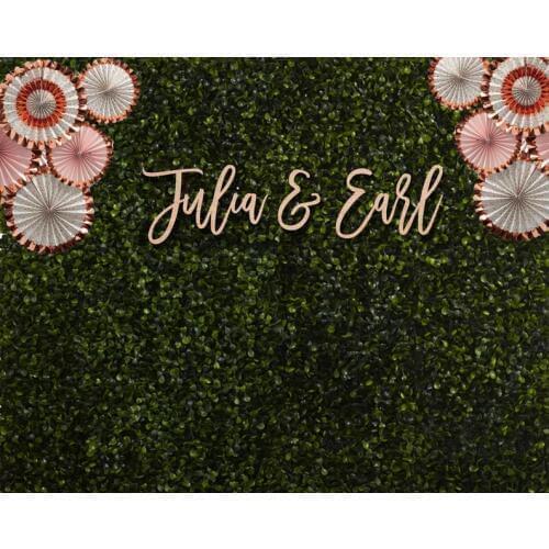 Custom Couples Name Sign, Personalized Name Signs, Custom Backdrop Wedding Sign,Photobooth Wall Sign, Wedding Backdrop, Wood Si