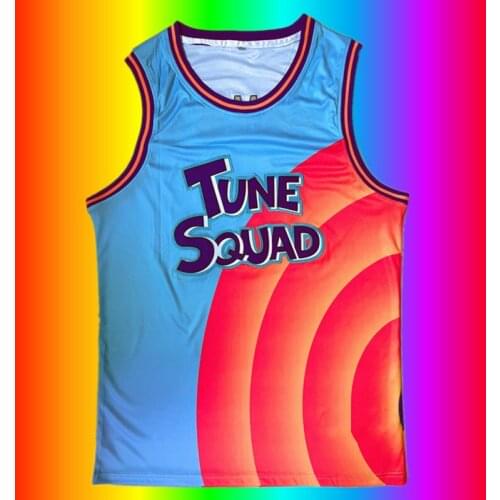 Movie Cosplay Costumes Space-Jam Tune-Squad #6 Murray Bunny Basketball Jersey Stitched Number