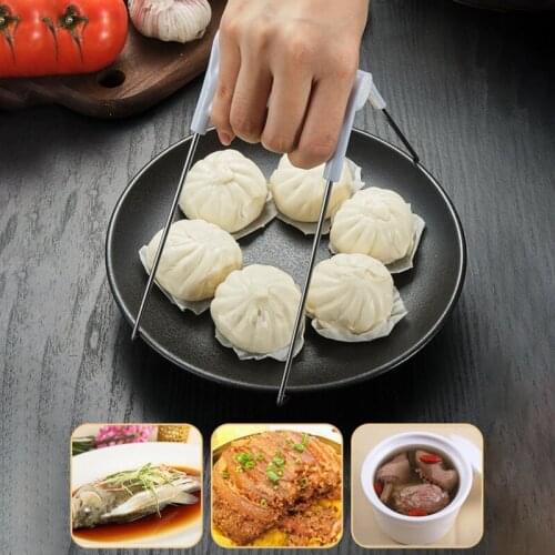 Stainless Steel Multi-function Bowl Clip Kitchen Clamping Pot Bowl Anti-fastening Dish Clip Anti-skid Picking Plate Kitchen Tool